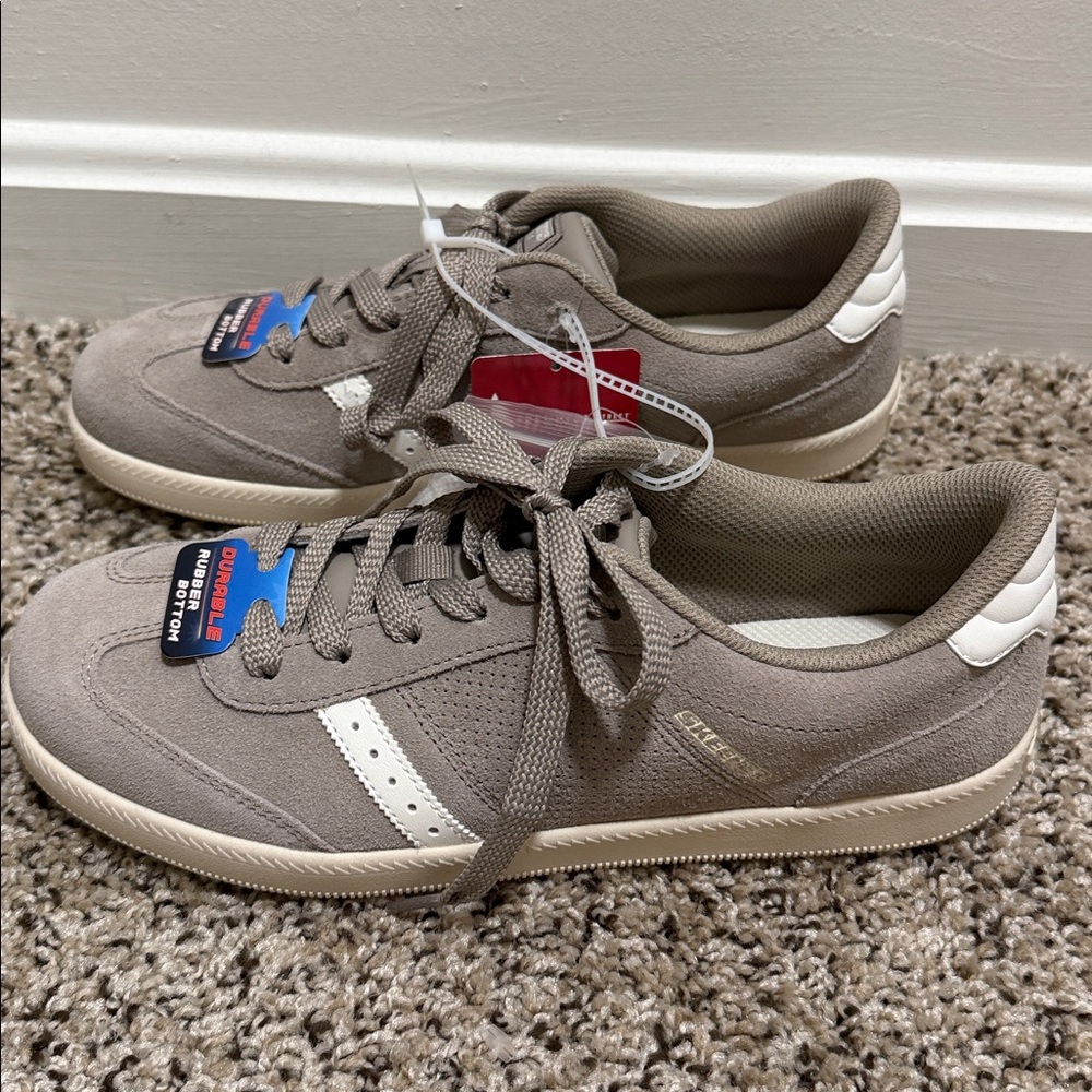 NWT Skechers Zinger 2.0 Chroma Crew Suede Women’s Sneakers Tan / Gray Size 6.5 - Picture 10 of 15